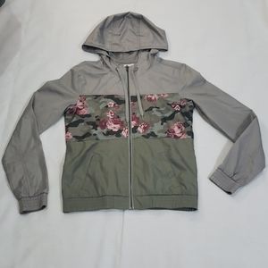 Empyre Clothing Floral Windbreaker Womens Sz Small